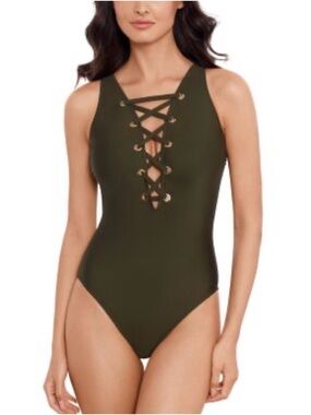 Magicsuit Juxtapose Steffi One Piece Swimsuit Women’s Size 10